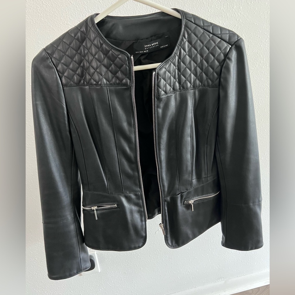 Zara leather jacket